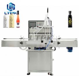 LTPK LT-GJC04 Magnetic Pump Glass Bottle Water Automatic Fluid Perfume Essential Oil Liquid Soap Filling Machines With Conveyor