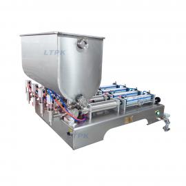 G4WG10-100ml Semi Automatic Pneumatic Jar Filling Machine for Honey Paste Tomato Paste Cream With 4 Nozzles