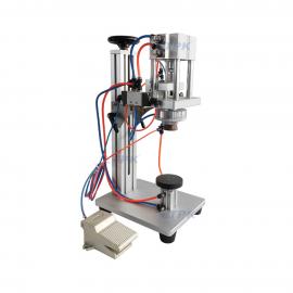LTX80 Electric Pneumatic Desktop Perfume Bottle Capping Machine Perfume Collar Ring Pressing Wood Packaging Beverage Application
