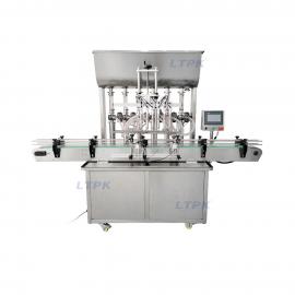 LT-QZDG6 Full Automatic 6 Heads Piston Beverages Paste Bean Paste Pepper Sauce Apple Sauce Chocolate Filling Machine