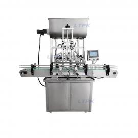 LT-QZDG4M Automatic Four Nozzles 100-1000ML Piston Chili Sauce Jar Paste Filling Machine with Mixer