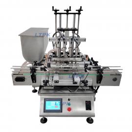 LT-DPFG4 Desktop 4 Heads Pneumatic Piston Liquid & Paste Filling Machine